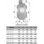 Канальный вентилятор ERA PRO Mars GDF 125 (340 м3/ч) D125 центробежный в оцинкованном корпусе